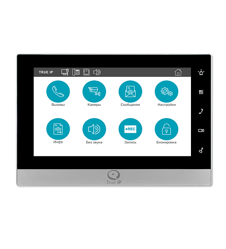 Монитор IP-видеодомофона цветной (черный) TI-2750BS